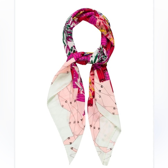 Zac Posen silk
Blend printed safety pin scarf - Picture 2 of 6